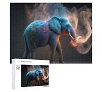 Jigsaw Puzzles for Adults 500 PCS Cosmic Elephant Artwork-1 Jigsaws for Adults Fun Games Perfect Decoration Challenging To Complete 500 PCS