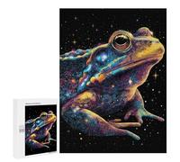 Jigsaw Puzzles for Adults 500 PCS Cosmic Frog Art Print Puzzles for Teenagers Precision Cutting Difficult And Challenge Birthday And Unique Gifts 500 PCS