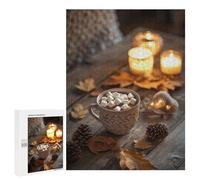 Jigsaw Puzzles for Adults 500 PCS Cozy Autumn Evening Adult Puzzles Brain Teaser Game Presents for Women Gifts for Friends And Family 500 PCS