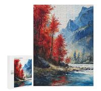 Jigsaw Puzzles for Adults 500 PCS Crimson Cliffs Serenity Jigsaws for Adults Relax Games Presents for Women Gifts for Friends And Family 500 PCS
