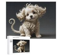 Jigsaw Puzzles for Adults 500 PCS Cute Fluffy Puppy Puzzle for Adults Relax Games Difficult Hard Gifts for Friends And Family 500 PCS