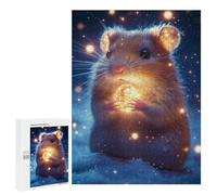 Jigsaw Puzzles for Adults 500 PCS Cute Magic Hamster Adult Puzzles Brain Teaser Game Presents for Women Gifts for Friends And Family 500 PCS