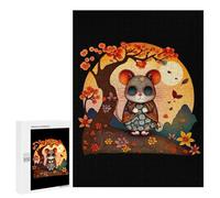 Jigsaw Puzzles for Adults 500 PCS Cute Mouse in Glasses Adult Puzzles Brain Teaser Game Presents for Women Gifts for Friends And Family 500 PCS