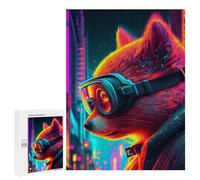 Jigsaw Puzzles for Adults 500 PCS Cyberfox Goggles Jigsaws for Adults Family Games Stress Reliever Birthday Present, Gifts, 500 PCS