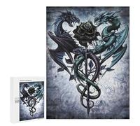 Jigsaw Puzzles for Adults 500 PCS Dragon Rose Alchemy Carta Jigsaws for Adults Fun Games Perfect Decoration Challenging To Complete 500 PCS
