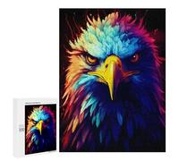 Jigsaw Puzzles for Adults 500 PCS Eagle Face Colorful Jigsaws for Adults Toy Wall Decor Perfect Decoration Challenging To Complete 500 PCS