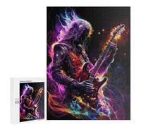 Jigsaw Puzzles for Adults 500 PCS Electric Guitar Passion Puzzle for Adults Relax Games Difficult Hard Gifts for Friends And Family 500 PCS