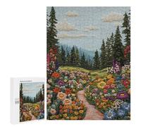 Jigsaw Puzzles for Adults 500 PCS Embroidered Forest Path Adult Puzzles Brain Teaser Game Presents for Women Gifts for Friends And Family 500 PCS