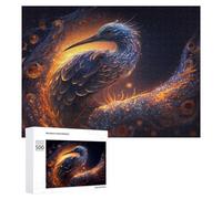 Jigsaw Puzzles for Adults 500 PCS Enchanted Feathered Serpent Jigsaws for Adults Fun Games Perfect Decoration Challenging To Complete 500 PCS