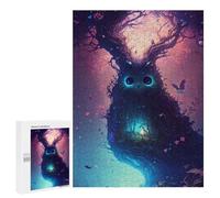 Jigsaw Puzzles for Adults 500 PCS Enchanted Forest Owl -1 Jigsaw Puzzle Family Game But Fun And Humorous Birthday Present, Gifts, 500 PCS