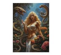 Jigsaw Puzzles for Adults 500 PCS Eve And The Serpents in Eden Garden Puzzle for Adults Relaxing Games Perfect Decoration for Birthday, Chrismas 500 PCS