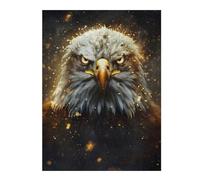 Jigsaw Puzzles for Adults 500 PCS Fierce Glowing Eagle Jigsaw Puzzle Toy Wall Decor Analysis And Logic Challenging To Complete 500 PCS