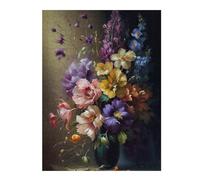 Jigsaw Puzzles for Adults 500 PCS Flower Art Series Style 8 Adult Jigsaw Puzzle Brain Teaser Game A Work of Art Challenging To Complete 500 PCS