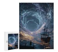 Jigsaw Puzzles for Adults 500 PCS Galactic Voyage Ship in Space -1 Jigsaw Puzzles for Teenagers Improve Memory Train Your Brain And Hands Stress Reduction Gifts 500 PCS