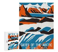 Jigsaw Puzzles for Adults 500 PCS Gates of The Arctic Art Puzzle For Teenagerss But Fun And Humorous Wishlist with Santa Claus Unique Birthday And Xmas Gifts 500 PCS