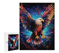 Jigsaw Puzzles for Adults 500 PCS Geometric Eagle Adult Puzzles Brain Teaser Game Presents for Women Gifts for Friends And Family 500 PCS