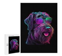 Jigsaw Puzzles for Adults 500 PCS German Wirehaired Pointer Adult Jigsaw Puzzle Family Game Presents for Women Birthday Present, Gifts, 500 PCS