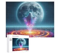 Jigsaw Puzzles for Adults 500 PCS Ghostly Moonlit Portal Jigsaws for Adults Fun Games Perfect Decoration Challenging To Complete 500 PCS