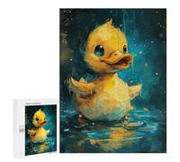 Jigsaw Puzzles for Adults 500 PCS Golden Duckling in Water Puzzles for Teenagers Precision Cutting Difficult And Challenge Birthday And Unique Gifts 500 PCS