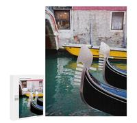 Jigsaw Puzzles for Adults 500 PCS Gondola Prows Venice Adult Puzzles Family Games Home Decoration Gifts for Friends And Family 500 PCS
