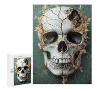 Jigsaw Puzzles for Adults 500 PCS Gothic Skull Wall Decor Jigsaw Puzzles for Teenagers Improve Memory Train Your Brain And Hands Stress Reduction Gifts 500 PCS