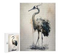Jigsaw Puzzles for Adults 500 PCS Graceful Crane Watercolor Adult Jigsaw Puzzle Relax Games Wall Decoration Gifts for Friends And Family 500 PCS