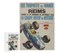 Jigsaw Puzzles for Adults 500 PCS Grand Prix Reims 1968 Coupe Inter Trophee Craven A Teenagers Puzzles DIY Toys Home Decoration Unique Birthday And Xmas Gifts 500 PCS