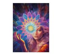 Jigsaw Puzzles for Adults 500 PCS Inner Mandala Jigsaws for Adults Relaxing Games Wall Decoration Fun Activities at Home 500 PCS