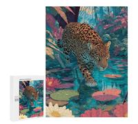 Jigsaw Puzzles for Adults 500 PCS Jaguar in Amazon Rainforest Puzzles for Teenagers Precision Cutting Difficult And Challenge Birthday And Unique Gifts 500 PCS