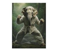 Jigsaw Puzzles for Adults 500 PCS Karate Elephant Jigsaws for Adults Relaxing Games Wall Decoration Fun Activities at Home 500 PCS