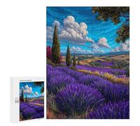Jigsaw Puzzles for Adults 500 PCS Lavender Fields Dreamscape Jigsaw Puzzles for Teenagers Improve Memory Train Your Brain And Hands Stress Reduction Gifts 500 PCS