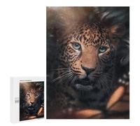 Jigsaw Puzzles for Adults 500 PCS Leopard Portrait in Shadows Jigsaw Puzzle Family Game But Fun And Humorous Birthday Present, Gifts, 500 PCS