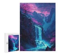 Jigsaw Puzzles for Adults 500 PCS Magical Mountain Waterfall Adult Jigsaw Puzzle Relax Games Wall Decoration Gifts for Friends And Family 500 PCS