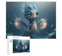Jigsaw Puzzles for Adults 500 PCS Magical Oceanic Dragonling Puzzle for Adults Relax Games Difficult Hard Gifts for Friends And Family 500 PCS