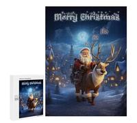 Jigsaw Puzzles for Adults 500 PCS Merry Christmas Ho Ho Ho Adult Jigsaw Puzzle Relax Games Wall Decoration Gifts for Friends And Family 500 PCS