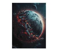 Jigsaw Puzzles for Adults 500 PCS Moon's Fiery Transformation Jigsaw Puzzle Toy Wall Decor Analysis And Logic Challenging To Complete 500 PCS