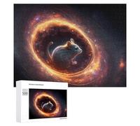 Jigsaw Puzzles for Adults 500 PCS Mouse in Cosmic Spiral Jigsaw Relaxing Games Analysis And Logic Unique Birthday And Xmas Gifts 500 PCS