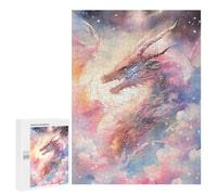 Jigsaw Puzzles for Adults 500 PCS Mystical Dragon Adult Puzzles Brain Teaser Game Presents for Women Gifts for Friends And Family 500 PCS