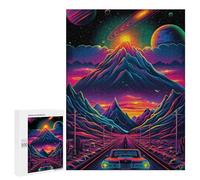 Jigsaw Puzzles for Adults 500 PCS Neon Desert Drive Puzzles for Teenagers Precision Cutting Difficult And Challenge Birthday And Unique Gifts 500 PCS