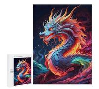 Jigsaw Puzzles for Adults 500 PCS Neon Elder Dragon Jigsaws for Adults Relax Games Presents for Women Gifts for Friends And Family 500 PCS