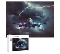 Jigsaw Puzzles for Adults 500 PCS Night Flight Through Stormy Skies Jigsaw Relaxing Games Analysis And Logic Unique Birthday And Xmas Gifts 500 PCS