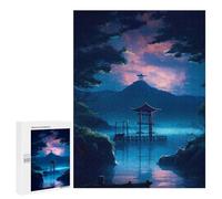 Jigsaw Puzzles for Adults 500 PCS Night in The Lake Jigsaws for Adults Relax Games Presents for Women Gifts for Friends And Family 500 PCS