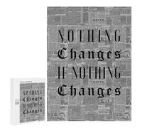 Jigsaw Puzzles for Adults 500 PCS Nothing Changes Puzzle For Teenagerss But Fun And Humorous Wishlist with Santa Claus Unique Birthday And Xmas Gifts 500 PCS