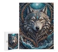 Jigsaw Puzzles for Adults 500 PCS Ocean Wolf Steampunk Adult Puzzles Brain Teaser Game Presents for Women Gifts for Friends And Family 500 PCS