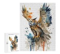 Jigsaw Puzzles for Adults 500 PCS OWL FLYING Adult Puzzles Brain Teaser Game Presents for Women Gifts for Friends And Family 500 PCS
