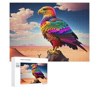 Jigsaw Puzzles for Adults 500 PCS Rainbow Eagle in Desert Jigsaw Relaxing Games Analysis And Logic Unique Birthday And Xmas Gifts 500 PCS