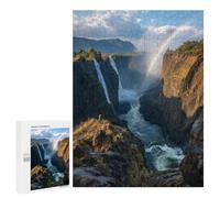 Jigsaw Puzzles for Adults 500 PCS Rainbow Over Victoria Falls Puzzles for Teenagers Precision Cutting Difficult And Challenge Birthday And Unique Gifts 500 PCS