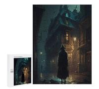 Jigsaw Puzzles for Adults 500 PCS Rainy Night in The City Jigsaw Relaxing Games Analysis And Logic Unique Birthday And Xmas Gifts 500 PCS