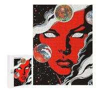 Jigsaw Puzzles for Adults 500 PCS Red Face in Galaxy Adult Puzzles Family Games Home Decoration Gifts for Friends And Family 500 PCS