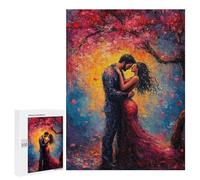 Jigsaw Puzzles for Adults 500 PCS Romantic Couple Under Tree Adult Jigsaw Puzzle Relax Games Wall Decoration Gifts for Friends And Family 500 PCS